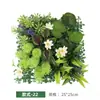 Parede de Plantas Simuladas Parede de Plantas Verdes Decoração Floral Fundo Gramado de Plástico Decoração de Gramado Verdejamento de Engenharia Parede de Flores Artificiais Decoração