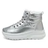 KA6663 Sapatos de Algodão com Forro de Lã Femininos 2025 Novo Inverno Espessos Quentes de Cano Alto Impermeáveis e Antiderrapantes Botas de Neve