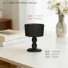 Suporte de Vela Coluna Romana Preto Vintage Ornamento de Vidro para Uso Doméstico, Difusor de Fragrância Vintage de Alto Padrão Estilo Francês com Base Luxuosa