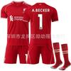 2526 Club Secado Rápido No. 11 Salah Jersey Uniforme de Equipo Infantil Liverpool Local Nota Conjunto de Uniforme de Fútbol