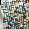 3*6mm Cuentas Espaciadoras de Piedra Volcánica de Colores Amarillo Azul Verde Negro Cuentas Espaciadoras de Roca Volcánica Accesorios para Joyería DIY