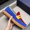 Jw Mocasines Casuales para Hombre de Talla Grande Estilo Británico Zapatos de Piel de Moda Punta Fina Slip-Ons de Diseñador