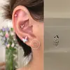 Todos los Miembros Uñas Super Brillantes Rosas para Hélice Uñas para Oreja de Acero de Titanio Uñas Cocleares Pendientes para Perforación de Oreja Colección Rosa Uñas para Hélice