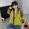 Chaqueta de Terciopelo Talla Grande para Niños Otoño Invierno 2026 Estilo Nuevo Viento Frío Resistente al Agua Ropa de Abrigo Reversible para Niños Ropa de Invierno Ropa para Bebé Niño