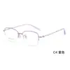 Diosa del Temperamento Deseo Puro Montura Metálica Semi-borde Ultraligera Silicona Amigable con la Piel Almohadilla Nasal Suave Antialérgico Gafas Danyang
