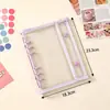 Cuaderno de hojas sueltas tamaño A5 con bordes de purpurina y doble hebilla, con páginas interiores extraíbles, álbum para fotos de celebridades y almacenamiento de Polaroids, disponible para venta al por mayor