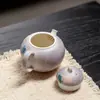 Novo Bule de Chá Peônia Pintado à Mão em Estilo Chinês para Uso Doméstico, Conjunto de Chá Kung Fu de Cerâmica com Filtro de Bola, Bule Roxo