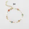 Pulsera de Aleación de Venta Caliente Transfronteriza, Versátil, Creativa y de Moda, Pulsera Femenina de Ojo de Diablo Corazón Estilo Europeo y Americano Ins
