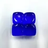 Dados Acrílicos Transparentes Coloridos Brilhantes em Branco de 14MM Dados Dados Jogo de Dados