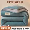 Colcha de inverno de veludo de leite dupla face para comércio exterior transfronteiriço, colcha de algodão espessa e quente para dormitórios estudantis, colchonete de cama para primavera e outono