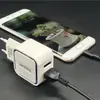 Cargador USB de carga rápida para fabricante, caja de cargador USB luminosa, estándar europeo de carga rápida con cable, 2 USB, pie 1A