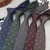 Corbata de Estilo Nuevo, Corbata Formal, Corbata de Moda para Negocios Jacquard, Corbata de Hombre de Lunares de 8 cm, Entrega Directa de Fábrica