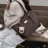 Bolso Retro para Mujer de Gran Capacidad 2025 Nuevo Otoño e Invierno Versátil Casual de Hombro Cruzado Bolso Tote Simple para Viajero