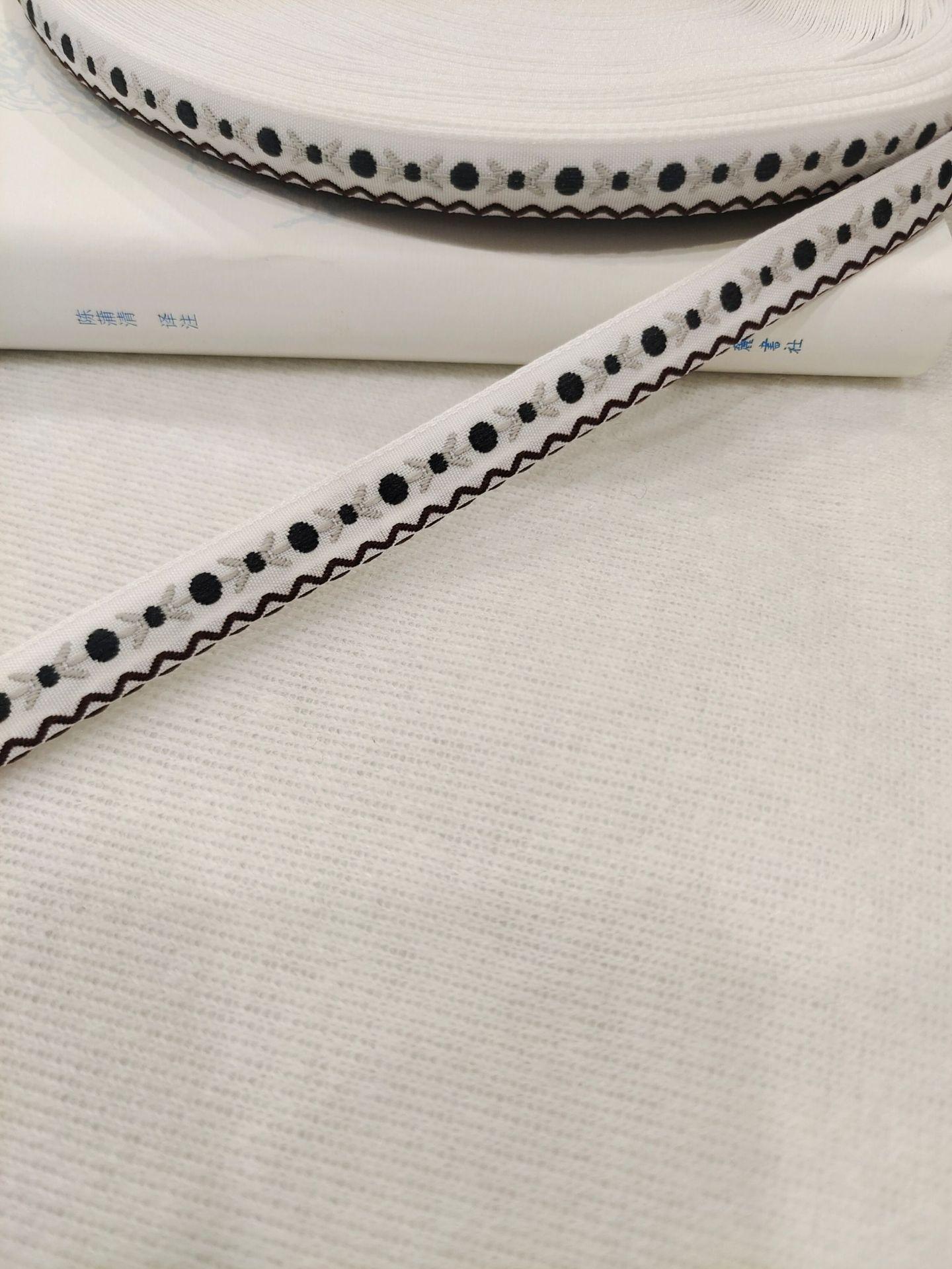 1.2cm木耳边蝴蝶结织带民族风织带发饰头饰织带民族服装服l