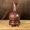 Jarrón Ruyi tallado en madera de ébano Es un adorno decorativo para gabinetes de sala de estar en casa, un artículo de artesanía para regalos de inauguración de casa