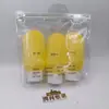 Botella Dosificadora de Material de Relleno HDPE22 Boca 60ml Botella Invertida 22 Dientes Tapa Flip-top Loción Botella Dosificadora de Viaje