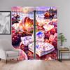 Cortina Directa de Fábrica popular 2 Piezas cortina romántica para decoración de hogar de playa impresión digital 3D cortina de varilla dividida