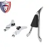 Adecuado para Harley Gliding Road King Modificado Respaldo de Asiento Trasero Desmontable de 22 Pulgadas con Punta Cojín Trasero Silla