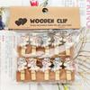Clip de Madera para Bebé Unicornio de Dibujos Animados Clip para Colgar Fotos Decoración de Jardín de Niños Clip para Tarjetas de Florería Clip de Madera Pequeño