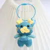 Colgantes Llavero de los Doce Animales del Zodiaco, Llaveros de Animales Tejidos a Mano, Dijes para Bolsos Tejidos, Artículos de Crochet Hechos a Mano Terminados