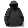 2024 Explosiones Primavera y Otoño Nueva talla grande Pareja Exterior con Capucha Cortavientos Impermeable Deportiva Chaqueta Chaqueta