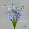 20 Orquídeas en un Ramo para Decoración del Hogar para Sala de Estar Interior, Arreglo Floral para el Hogar, Ramo de Tela de Seda, Flores para Decoración de Salón de Bodas
