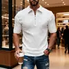 2026 Europeia e Americana Amazon Camisa Polo Jacquard de Verão Personalizada Masculina com Botões Camisa Casual Esportiva com Gola Masculina