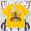 Camiseta de Manga Corta Nueva de Verano Prototipo de Poppy Playtime, Top Versátil para Niños y Niñas, de Moda