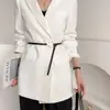 Nueva Moda Cinturón Delgado Decorativo para Vestido de Mujer Nudo Pequeño Cinturón Versátil Hebilla Redonda Estilo Coreano Simple Cintura Ceñida Cuero