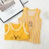 Chalecos de Algodón Puro para Niñas, Playeras Interiores para Niños, Pijamas sin Mangas Transpirables para Casa de Niños, Chalecos para Niños Tallas Mediana y Grande