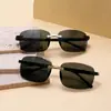Tendencia 2025 nuevas gafas de sol sin montura con ribete para hombre, especiales para pesca, conducción, gafas de moda para fotos en la calle, venta al por mayor