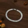 Europeu e Americano Transfronteiriço Mais Vendido Vintage Zircônia Corrente de Tênis Pulseira com Cravejada de Diamante Colar Clássico Tendência Moda Joias Atacado