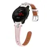 Adequado para pulseira de smartwatch de couro universal de 20 mm com embelezamento de diamantes em forma de T para Garmin vivoactive 5/6 novo