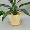 Fábrica de resina PP plástico bacia aberta varanda verde planta carnuda grande cintura alta aberta grande vaso de flores atacado