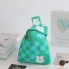 Bolso de Mano para Mujer del Festival del Bote del Dragón Panda, Bolso Cubo Tejido, Estilo Coreano y Japonés Versátil, Bolso Tote Casual, Bolsa para el Almuerzo, Lindo y Divertido