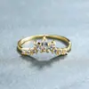 Céu Verde Coreano Dongdaemun Fashionável Dourado Oval Oval Anel para Mulheres Simples Estiloso Design de Nicho Anel para Dedo Indicador