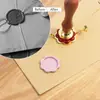 Sello de Cera Anillo Molde Marco Soporte Anillo Metálico Molde Cabezal del Sello Gránulos de Cera para Sellar Moldeador de Estampado Venta al por Mayor