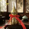 Casa adosada Senshe Adornos de Calabaza de Cobre Latón Puro Calabaza Abierta Calabaza Decoración para el Hogar y la Oficina Artesanía Regalo Lote