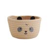 Caixa de armazenamento do urso Hand-woven corda de algodão Cesta de armazenamento Desktop Cesta de armazenamento Imitação Rattan Cartoon Creative Storage Cute