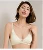 Roupa íntima lisa sem costura nude malha sexy de luxo leve costura triângulo francês sem aro sutiã transmissão ao vivo transfronteiriça