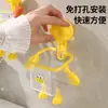 Estante de almacenamiento para inodoro montado en la pared, organizador de cepillo de dientes y toalla facial para baño, estante de almacenamiento para baño sin taladro