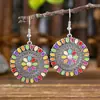 Aretes Largos Vintage Populares Bohemios en Forma de Gota Moda Creativa Campanas Aretes Acrílicos Turquesa para Mujer
