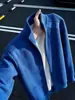 Sudadera cárdigan de nuevo diseño de moda con patrón de escamas de dragón para hombre 2026, chaqueta de rayas grises con cuello alto para pareja de otoño e invierno, ropa exterior deportiva