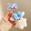 Lindo Colgante de Peluche de Animalito Oso Panda Conejo Llavero Decoración para Mochila de Estudiante Pequeño Regalo