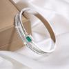Pulsera de Acero de Titanio, Pulsera de Zirconia Oro Rosa de Lujo Ligero para Mujer, Pulsera de Acero Inoxidable de Moda Europea y Americana de Gama Alta de Nicho