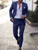 Comercio Exterior Transfronterizo Nuevo Traje de Impresión Digital Dos Piezas para Hombre Talla Grande Chaqueta de Traje Traje para Hombre