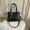 Bolso Cubo para Mujer con Buen Aspecto y Gran Capacidad Estilo Coreano Simple Color Sólido Bolso de Hombro Retro Simple Bolso Cruzado para Mujer