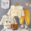Ropa de Primavera para Niñas, Conjunto de Camiseta de Gato, Elegante y a la Moda, Ropa de Primavera y Otoño para Bebé Niña de 0-3 Años, Ropa para Bebés y Niños Pequeños
