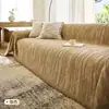 Funda de sofá estilo crema minimalista de lujo ligero, nueva versión engrosada de semipeluche para otoño e invierno, antiarañazos de gato, funda especial para sofás de sala de estar