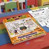 10 hojas/paquete de pósters para colorear, nuevos pósters de graffiti hechos a mano divertidos con temática de Halloween transfronteriza de buscar y rellenar